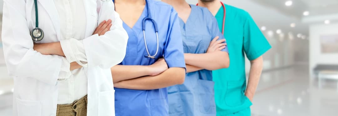 Professional healthcare team